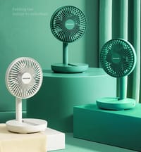 Rechargeable 5-inches Folding fan HCZ21 Green colour_img_0