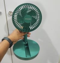 Rechargeable 5-inches Folding fan HCZ21 Green colour_img_1