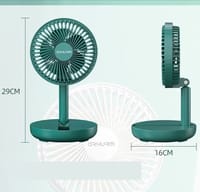 Rechargeable 5-inches Folding fan HCZ21 Green colour_img_3