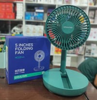 Rechargeable 5-inches Folding fan HCZ21 Green colour_img_5