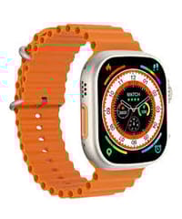Microwear U10 Ultra Calling Smart Watch – Orange Color_img_0