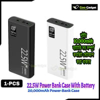Super-Fast Charging Power Bank 20000mAh – PD 22.5W | Dual USB + Type-C | Bidirectional Fast Charging | Black & White_img_0