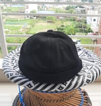 ব্রিমলেস ফুল ব্লাক ক্যাপ_img_1