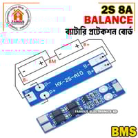 2S 7.4V-8.4V 8A 18650 Li-ion Battery Protection Board BMS PCM HX-2S-01_img_6