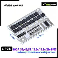 3S 100A BMS – 12V/16.8V/21V Li-ion Lithium Battery Protection Board with Balance Charging S0314_img_1