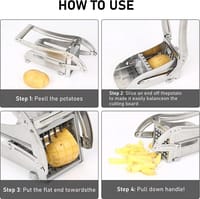Stainless Steel Manual French Fry Cutter – Potato & Vegetable Slicer_img_2