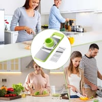 5-in-1 Multifunctional Vegetable Cutter & Slicer – Stainless Steel Blades_img_6