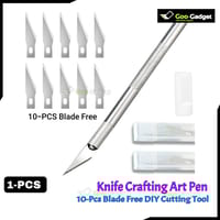 Crafting Art Pen Precision Knife with Interchangeable Sharp 5/10 Blades | DIY Cutting Tool_img_0