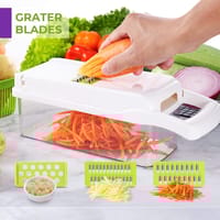 Nicer Dicer 15-in-1 Multifunctional Vegetable & Fruit Chopper with Stainless Steel Blades_img_1