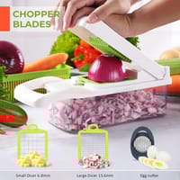 Nicer Dicer 15-in-1 Multifunctional Vegetable & Fruit Chopper with Stainless Steel Blades_img_2