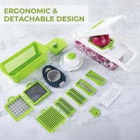 Nicer Dicer 15-in-1 Multifunctional Vegetable & Fruit Chopper with Stainless Steel Blades_img_3