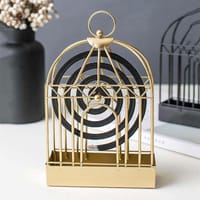 Golden Mosquito Coil Holder with Hanging Ring_img_0