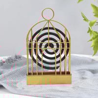 Golden Mosquito Coil Holder with Hanging Ring_img_1