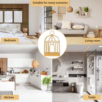 Golden Mosquito Coil Holder with Hanging Ring_img_2