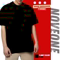 Black - Drop Shoulder T-shirt for Men_img_0
