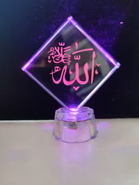 আল্লাহু মুহাম্মাদ (সা:) লাইটিং কাচেঁর গিফট আইটেম_img_4