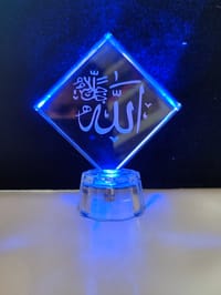 আল্লাহু মুহাম্মাদ (সা:) লাইটিং কাচেঁর গিফট আইটেম_img_6