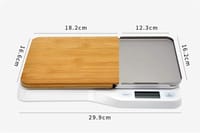 Camry Digital Kitchen Scale with Bamboo Cutting Board_img_4