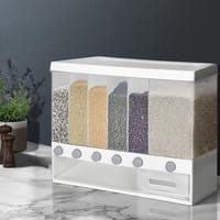 6-in-1 Grain & Cereal Dispenser – Large Capacity, One-Click Rice & Grain Storage_img_0