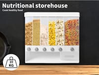 6-in-1 Grain & Cereal Dispenser – Large Capacity, One-Click Rice & Grain Storage_img_1