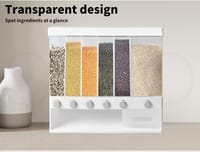6-in-1 Grain & Cereal Dispenser – Large Capacity, One-Click Rice & Grain Storage_img_2