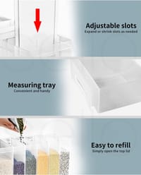 6-in-1 Grain & Cereal Dispenser – Large Capacity, One-Click Rice & Grain Storage_img_7