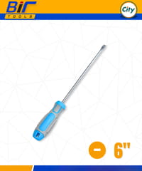 ১ পিস মাইনাস স্ক্রু ড্রাইভার ৪ বা ৮ ইঞ্চি সাইজের ম্যাগনেটিক টিপ সহ রাবার হ্যান্ডেলের হেভি স্ক্রু ড্রাইভার_img_2