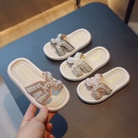 Baby Girls Summer Rhinestone Pearl Oxford Slippers Beach Sandal (18 months to 3 years)_img_0