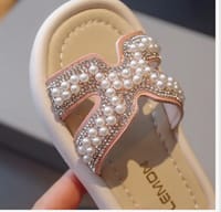 Baby Girls Summer Rhinestone Pearl Oxford Slippers Beach Sandal (18 months to 3 years)_img_4