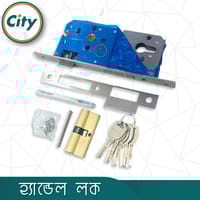 উচ্চ সুরক্ষা স্ট্যান্ডার্ড সাইজের ডোর লক প্রধান দরজার লক অ্যান্টিক রঙের হ্যান্ডেল লক Door Lock_img_5