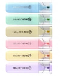 Fluorescent Highlighter Pens 6 pcs Set Pastel Macaron Colored For Drawing, Marking, Note-Taking_img_3
