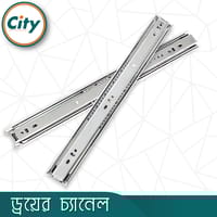 ১ জোড়া স্টেইনলেস স্টিলের ড্রয়ার চ্যানেল বল বিয়ারিং স্লাইডার বিভিন্ন সাইজের ৩ পার্ট Drawer Channel_img_1