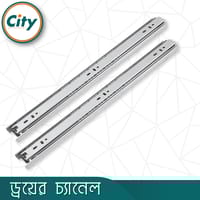 ১ জোড়া স্টেইনলেস স্টিলের ড্রয়ার চ্যানেল বল বিয়ারিং স্লাইডার বিভিন্ন সাইজের ৩ পার্ট Drawer Channel_img_2