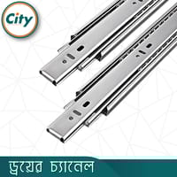 ১ জোড়া স্টেইনলেস স্টিলের ড্রয়ার চ্যানেল বল বিয়ারিং স্লাইডার বিভিন্ন সাইজের ৩ পার্ট Drawer Channel_img_4