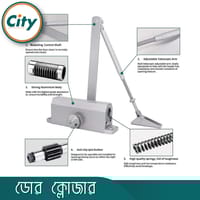 অটোমেটিক ডোর ক্লোজার হাইড্রোলিক ডোর ক্লোজার স্পিড অ্যাডজাস্টেবল হেভি ডিউটি ওভারহেড সফট ক্লোজ ডোর ক্লোজার_img_6
