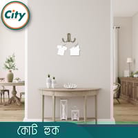 স্টাইলিশ কোট হুক ফাইন পলিশ হেভি কোট হুক ওয়াল মাউন্টেড ওয়াল হ্যাঙ্গার ১ পিস_img_4