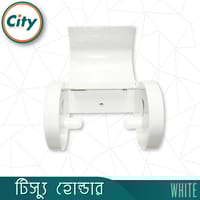টিস্যু হোল্ডার সাদা রঙের দেয়ালের মাউন্ট টয়লেট টিস্যু পেপার হোল্ডার_img_3