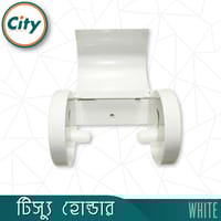 টিস্যু হোল্ডার অফ হোয়াইট কালার ওয়াল মাউন্ট টয়লেট টিস্যু পেপার হোল্ডার_img_3