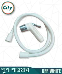 টয়লেট পুশ শাওয়ার হ্যান্ড পুশ শাওয়ার কমোড শাওয়ার সেট অফ হোয়াইট_img_0