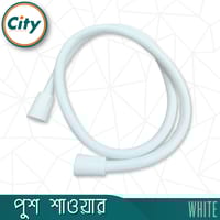 টয়লেট পুশ শাওয়ার হ্যান্ড পুশ শাওয়ার কমোড শাওয়ার সেট সাদা_img_2