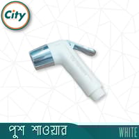 টয়লেট পুশ শাওয়ার হ্যান্ড পুশ শাওয়ার কমোড শাওয়ার সেট সাদা_img_3