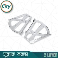 ১ জোড়া (২ পিস) ডাবল জুতার র‍্যাক কবজ স্টেইনলেস স্টিল ২ স্তরের জুতা ক্যাবিনেটের ফ্লিপ ফ্রেম র‍্যাক কবজা_img_2