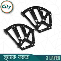 ১ জোড়া (২ পিস) ট্রিপল জুতার র‍্যাক তৈরীর কবজা ৩ স্তরের জুতা ক্যাবিনেট ফ্লিপ ফ্রেম র‍্যাক কবজা_img_2