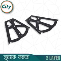 ১ জোড়া (২ পিস) ডাবল জুতার র‍্যাক তৈরীর কবজা ২ স্তরের জুতা ক্যাবিনেট ফ্লিপ ফ্রেম র‍্যাক কবজা_img_2