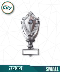ফ্যাশনেবল ডোর নকার ছোট ভিউয়ার সহ নাম হোল্ডার সহ রূপালী_img_0