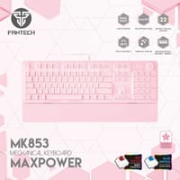 Fantech MAXPOWER MK853 SAKURA EDITION Blue Switch RGB Mechanical Keyboard_img_0