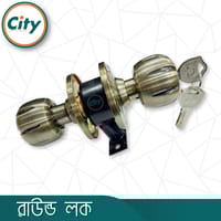 প্রিমিয়াম মানের রাউন্ড লক উচ্চ সুরক্ষা অ্যান্টিক ব্রাস পালিশ করা রাউন্ড লক কাঠের দরজার লক_img_4