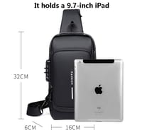 (Wallet ফ্রি) shoulder bag With Lock - Black ( code 74)...ঢাকা সিটিতে ৭০, বাইরে ১৩০ টাকা কুরিয়ার চার্জ প্রযোজ্য_img_3