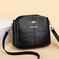 3 Layers Luxury Messenger Crossbody Bags black_img_0
