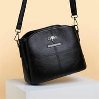 3 Layers Luxury Messenger Crossbody Bags black_img_2